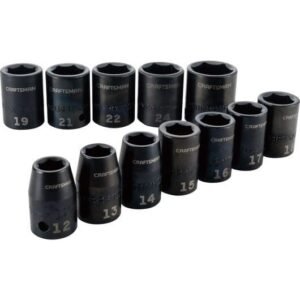 12 pc. 1/2-in. Metric Impact Socket Set