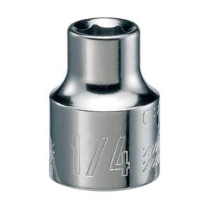 3/8-in Drive 1/4-in 6 Point SAE Shallow Socket