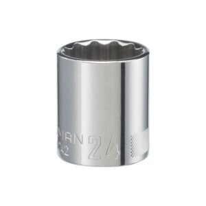 1/2-in Drive 24mm 12 Point Shallow Socket