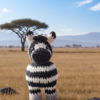 ​Zebra de Peluche Tejida a Mano – Amigurumi Artesanal