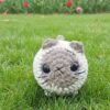 ​Gatito Calicó Amigurumi – Ternura Hecha a Mano - White/Grey