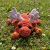 Dragón Amigurumi Tejido a Mano - Arte en Crochet - Terracotta